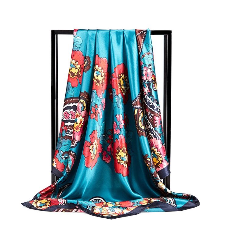 Lenços Florais Étnicos Com Estampa Feminina