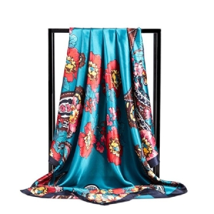 Lenços Florais Étnicos Com Estampa Feminina