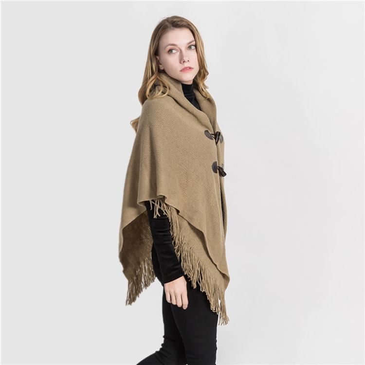 Lenços Simples Com Borla De Xale Feminino
