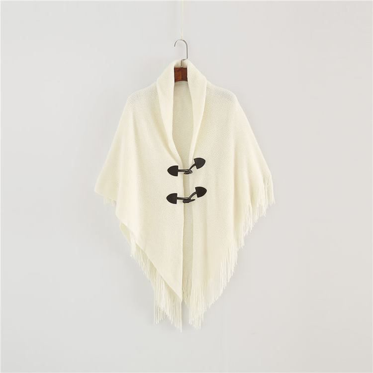 Lenços Simples Com Borla De Xale Feminino