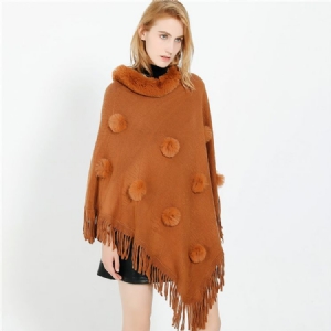 Lenços Tassel Acrílico Liso Feminino