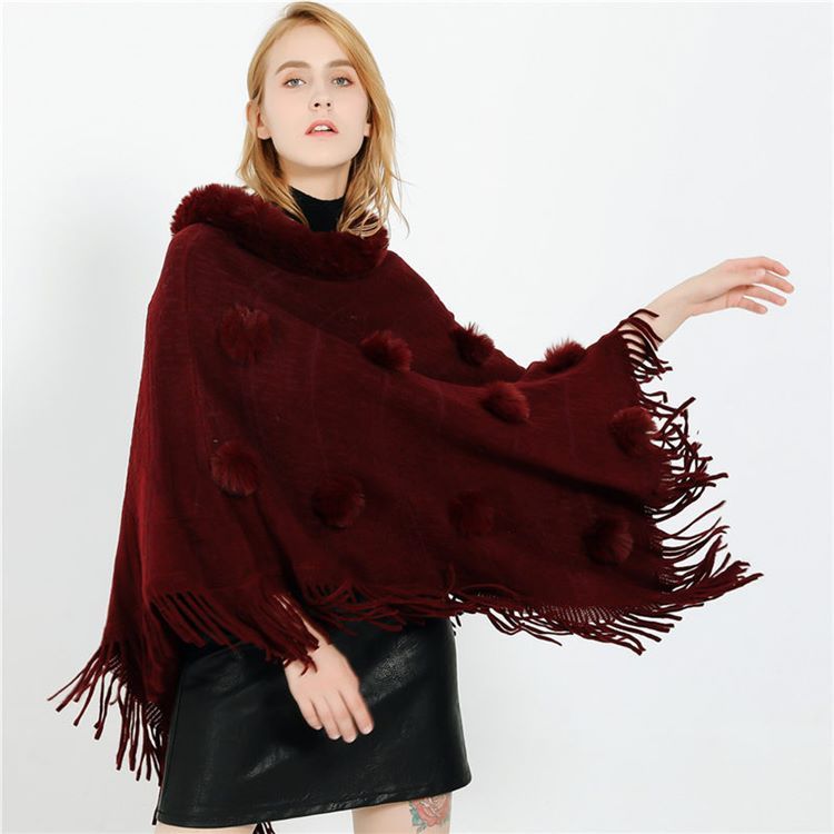 Lenços Tassel Acrílico Liso Feminino