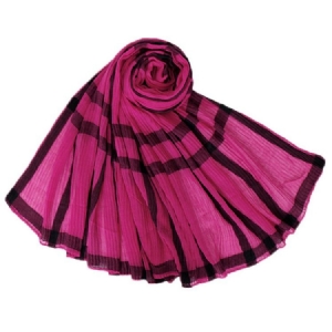 Lenços Xadrez Femininos Com Estampa De Voile
