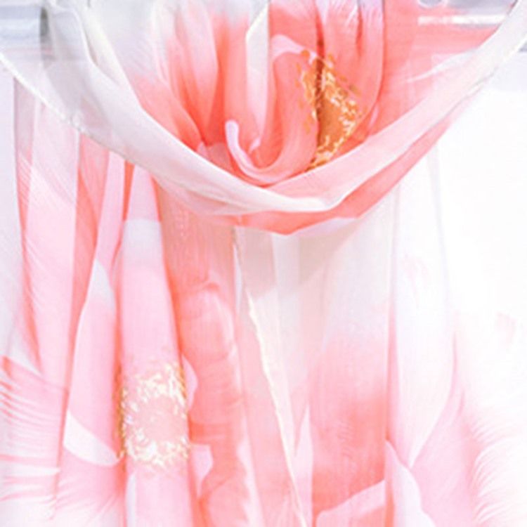 Novo Lenço Floral Feminino De Chiffon Feminino