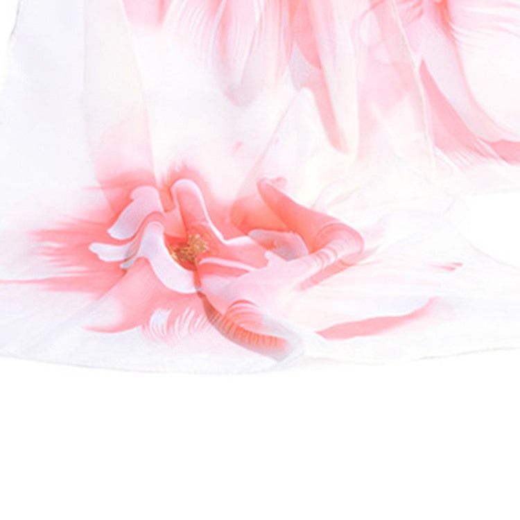 Novo Lenço Floral Feminino De Chiffon Feminino