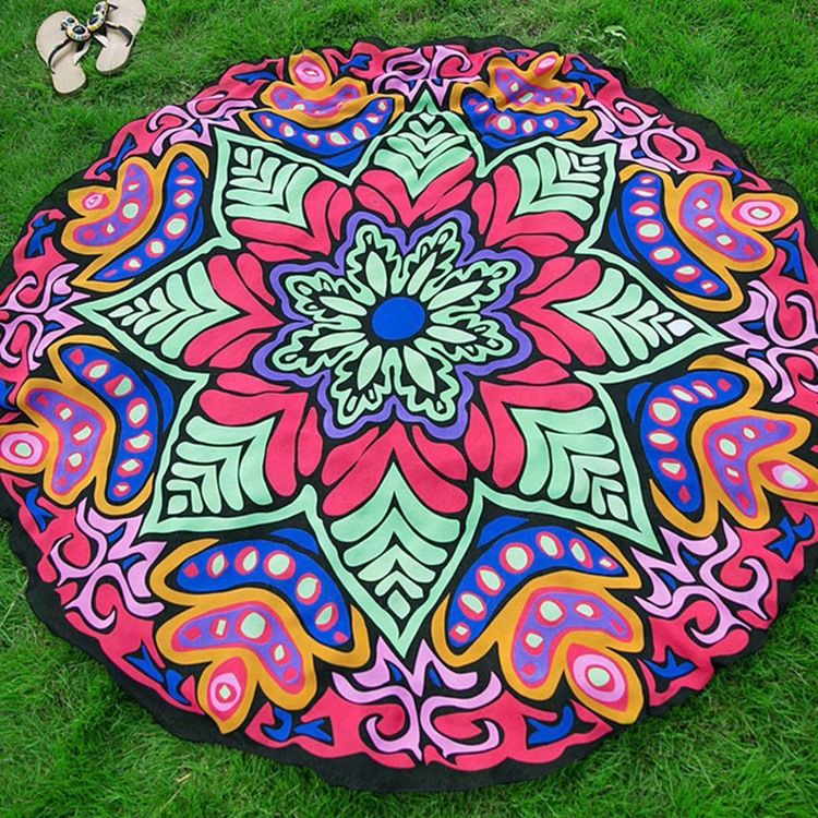 Xale De Praia Feminino Com Estampa De Chiffon Colorido