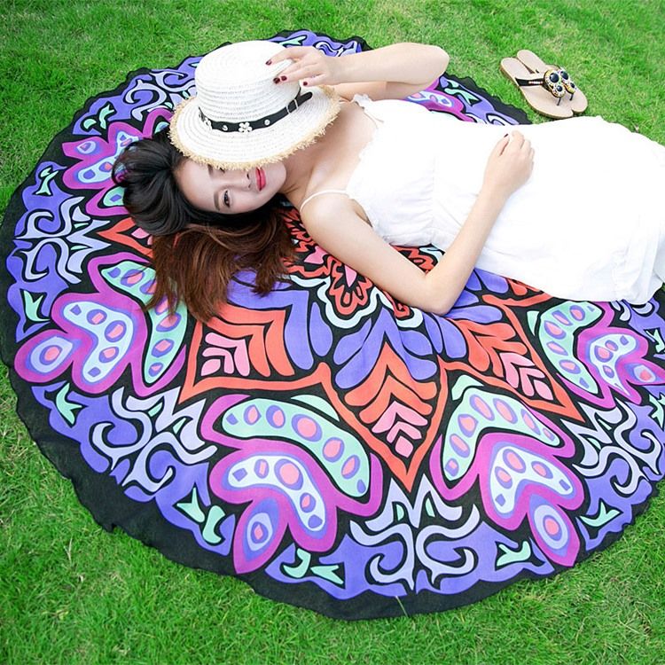 Xale De Praia Feminino Com Estampa De Chiffon Colorido