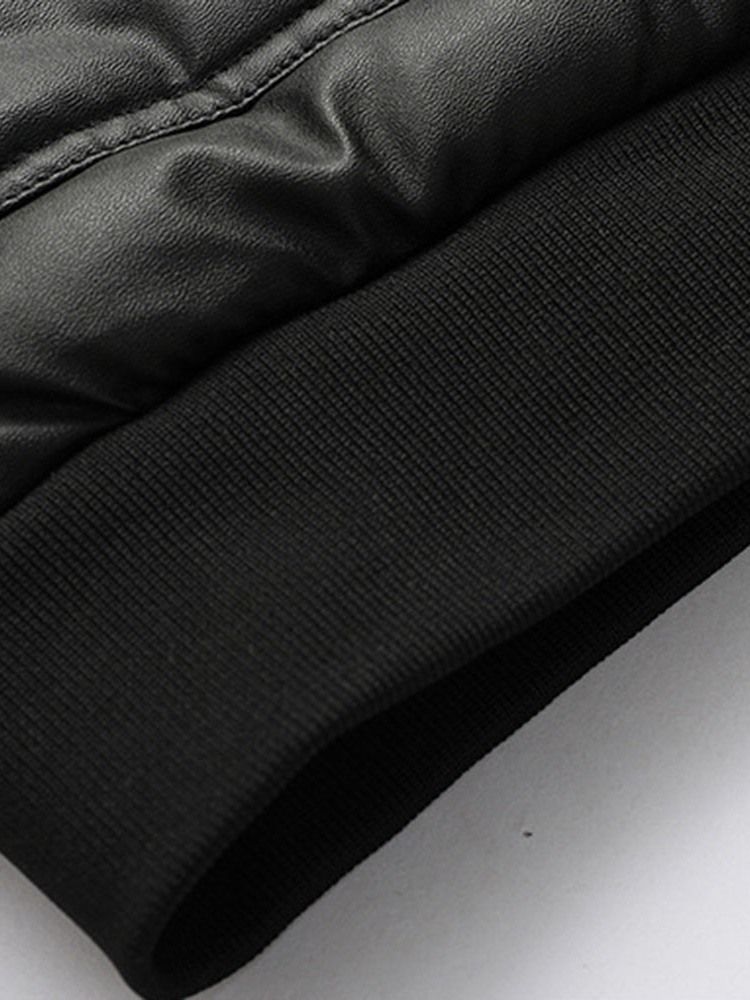 Apliques De Colarinho Masculino Padrão Jaqueta Coreana Com Zíper