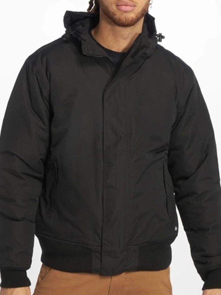 Casaco Acolchoado Casual Masculino Com Zíper Normal