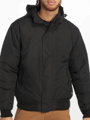 Casaco Acolchoado Casual Masculino Com Zíper Normal