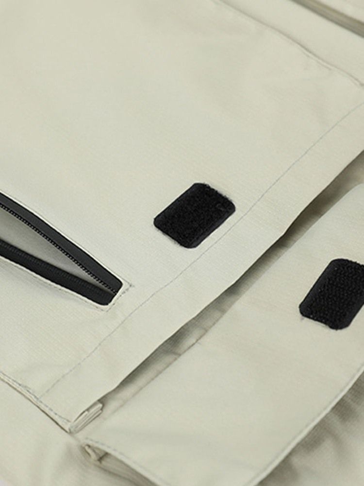 Collar Color Block Com Zíper Padrão Jaqueta Masculina Coreana