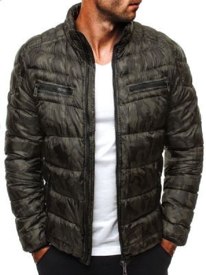 Color Block Stand Gola Zipper Jaqueta Europeia Masculina