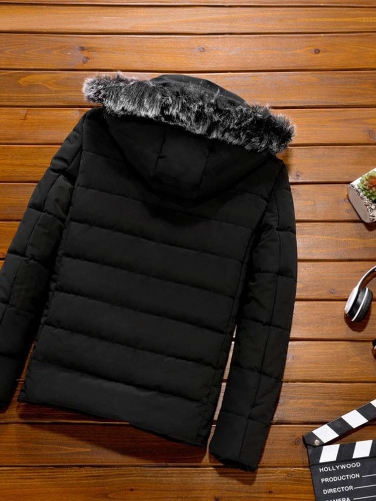 Jaqueta Casual Slim Masculina De Comprimento Médio