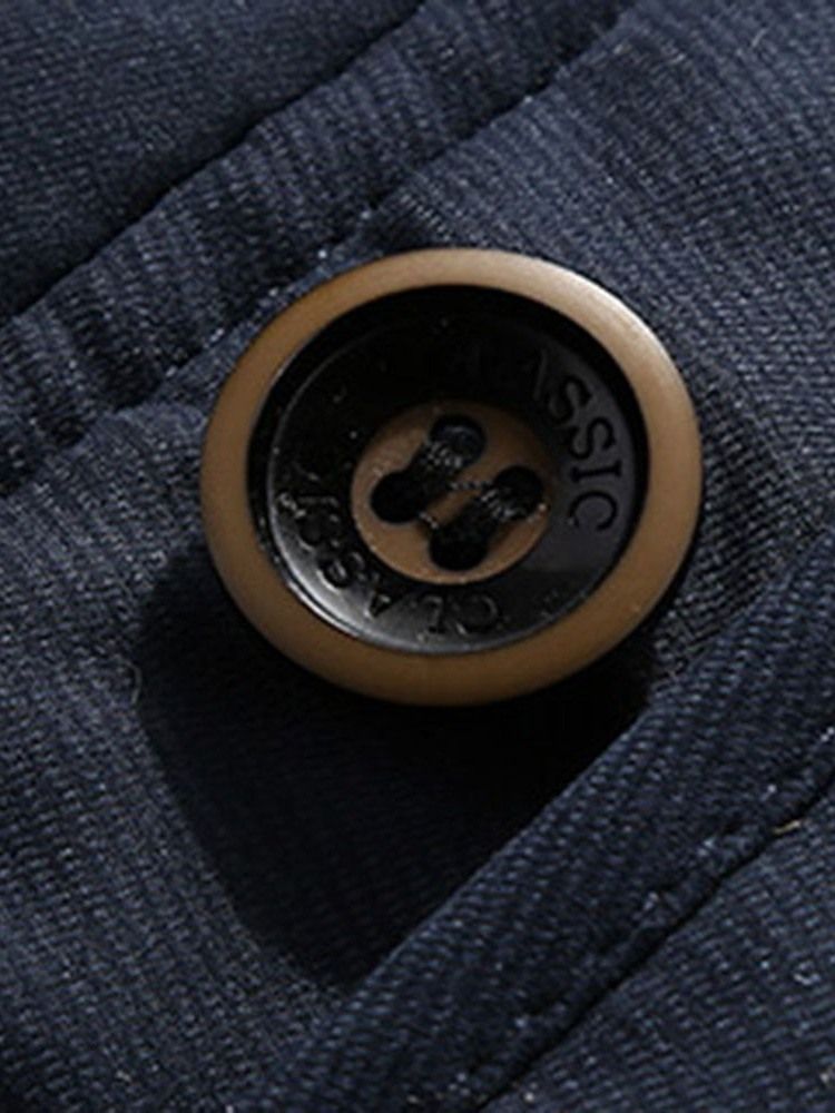 Jaqueta Com Capuz E Zíper De Comprimento Médio Com Capuz Casual Masculino