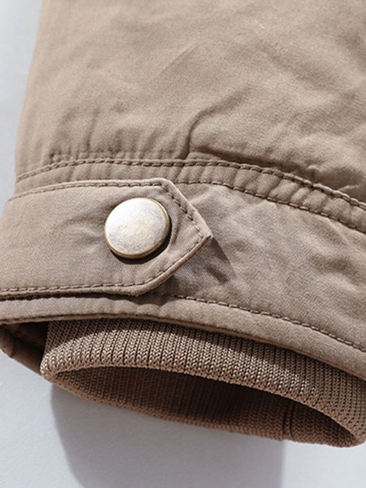 Jaqueta Esportiva Masculina De Comprimento Médio Com Gola Redonda Masculina