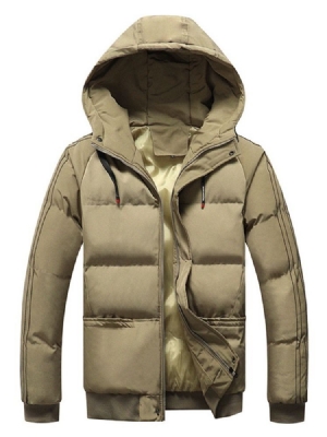 Padrão Patchwork Color Block Casual Zipper Jaqueta Masculina