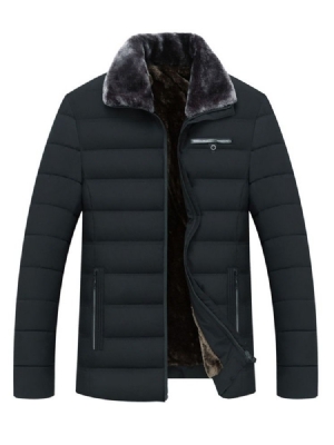 Patchwork Jaqueta Casual Masculina Com Zíper Padrão