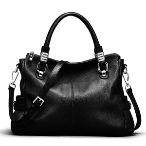 Bolsa De Mão Decorada Com Cinto De Couro Fashion