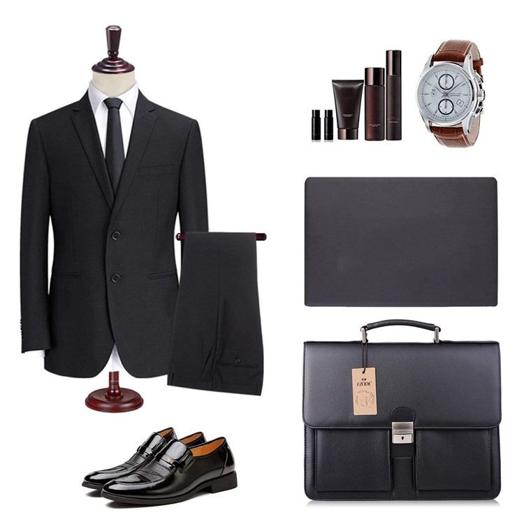 Bolsa De Negócios Masculina Pu Lock