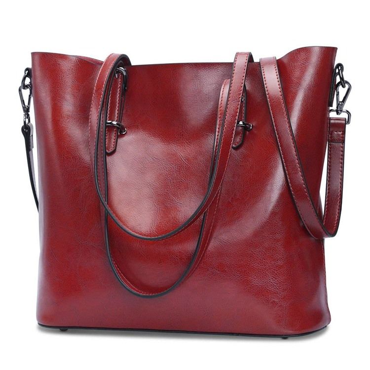 Bolsa De Ombro Macia Retrô Casual De Pu