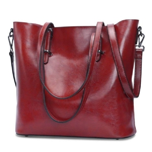 Bolsa De Ombro Macia Retrô Casual De Pu