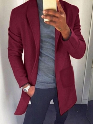 Casaco Magro Masculino Casual De Comprimento Médio Leopardo