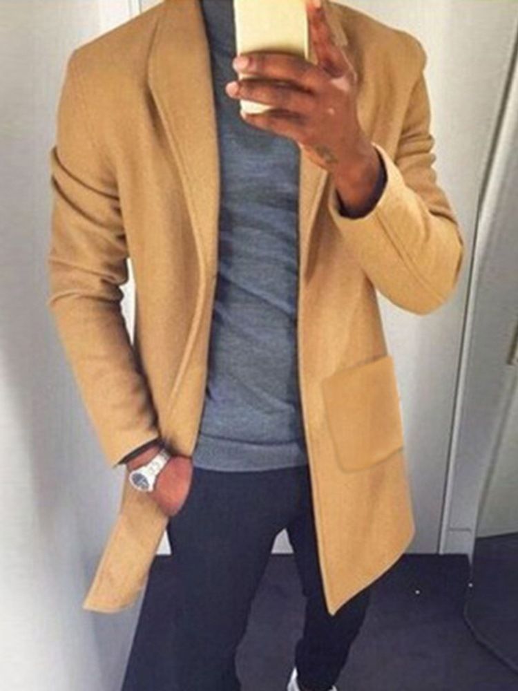 Casaco Magro Masculino Casual De Comprimento Médio Leopardo