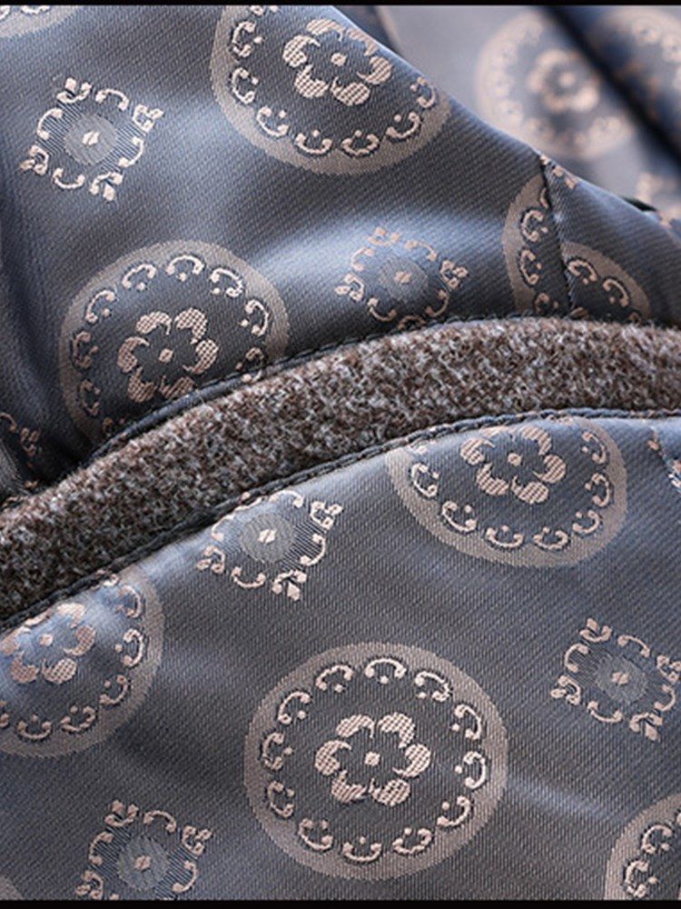 Casacos De Lã De Inverno De Comprimento Médio Masculino De Lapela Lisa