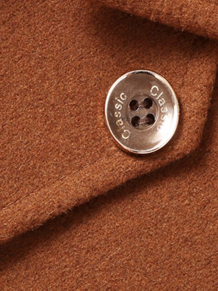 Casacos De Lã Masculina Justa Lapela Com Peito Único E Slim Fit