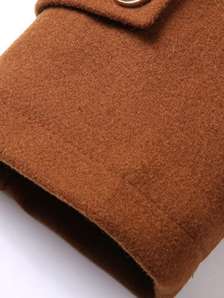 Casacos De Lã Masculina Justa Lapela Com Peito Único E Slim Fit