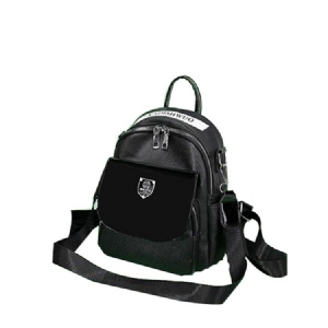 Fio Pu Letter Backpack