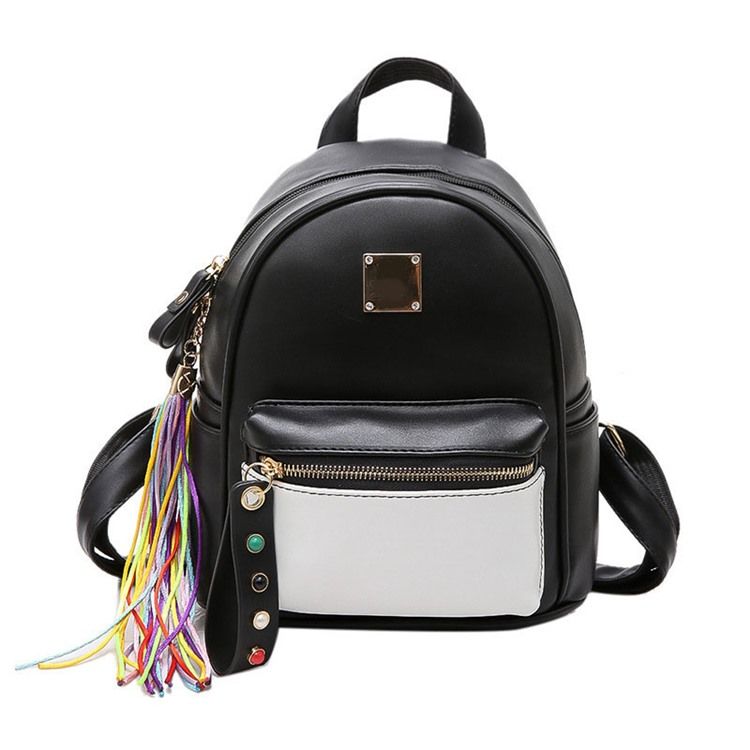 Linda Mochila Pingente Com Borla Colorida