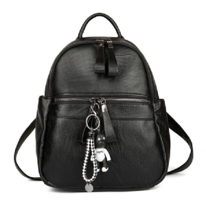 Mochila Com Pingente De Urso Estilo Coreano Para Mulheres