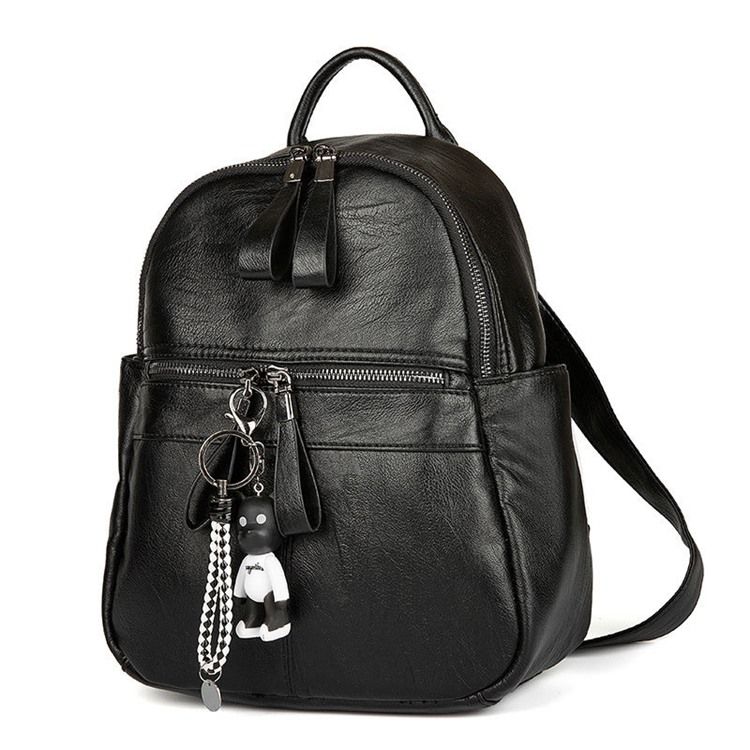 Mochila Com Pingente De Urso Estilo Coreano Para Mulheres