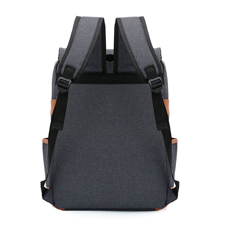 Mochila De Lona Com Design Patchwork Decorado Com Cinto