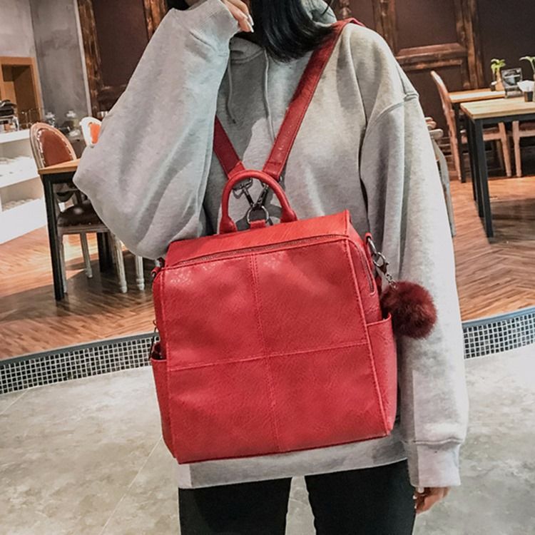 Mochila Macia De Pu Liso