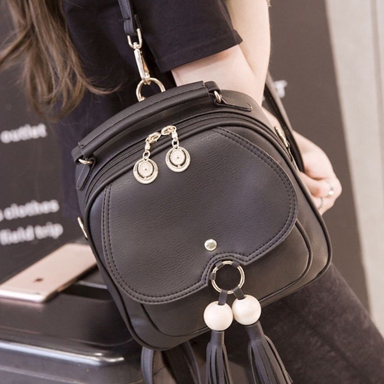 Mochila Mulher Tassel Estilo Coreano