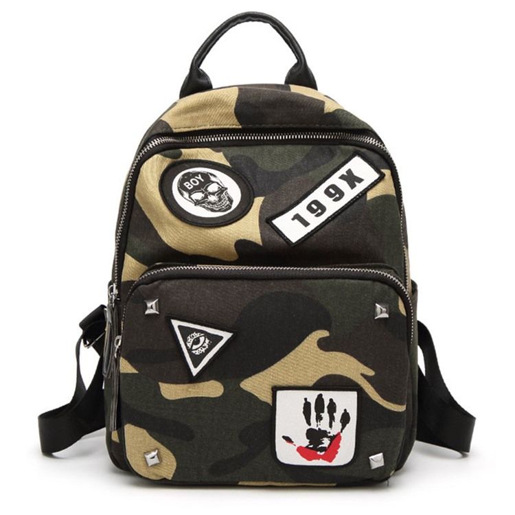 Mochila Oxford Com Design De Camuflagem Da Moda
