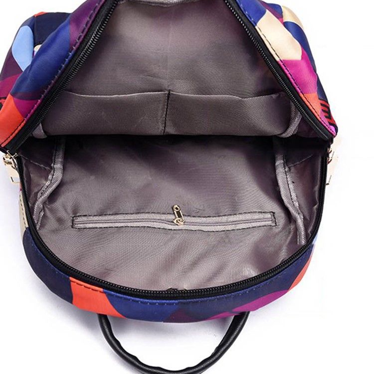 Mochila Oxford Com Estampa Geométrica