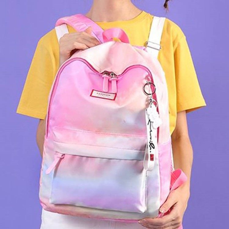 Mochila Refreshingly Nylon Gradient Color Thread