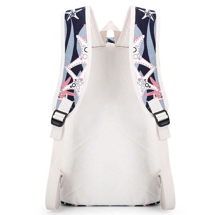Mochila Starfish Print Canvas