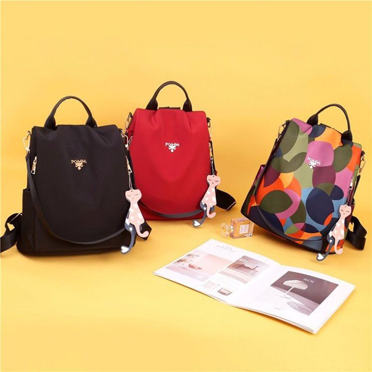 Mochilas De Bolso Oxford Com Zíper Aberto