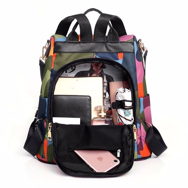 Mochilas De Bolso Oxford Com Zíper Aberto