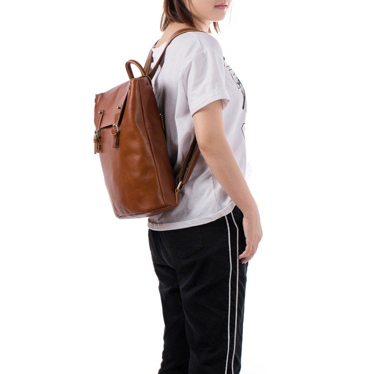 Mochilas De Couro Liso