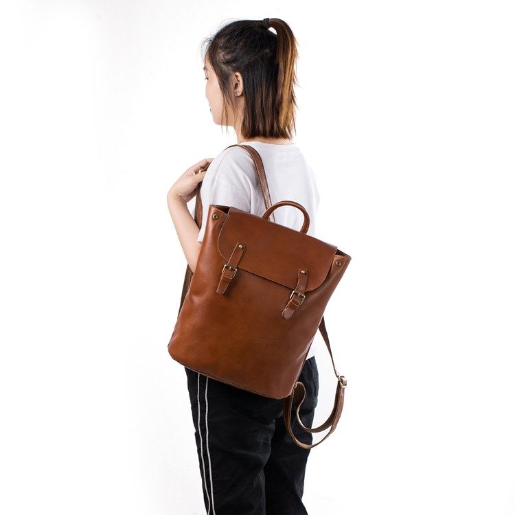 Mochilas De Couro Liso