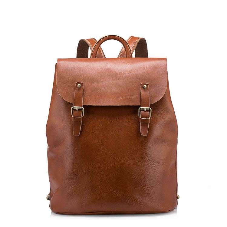 Mochilas De Couro Liso