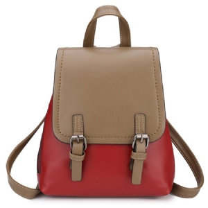 Mochilas Em Bloco De Cor Lisa Pu