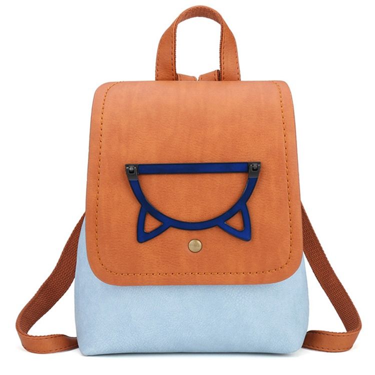 Mochilas Em Bloco De Cores Pu