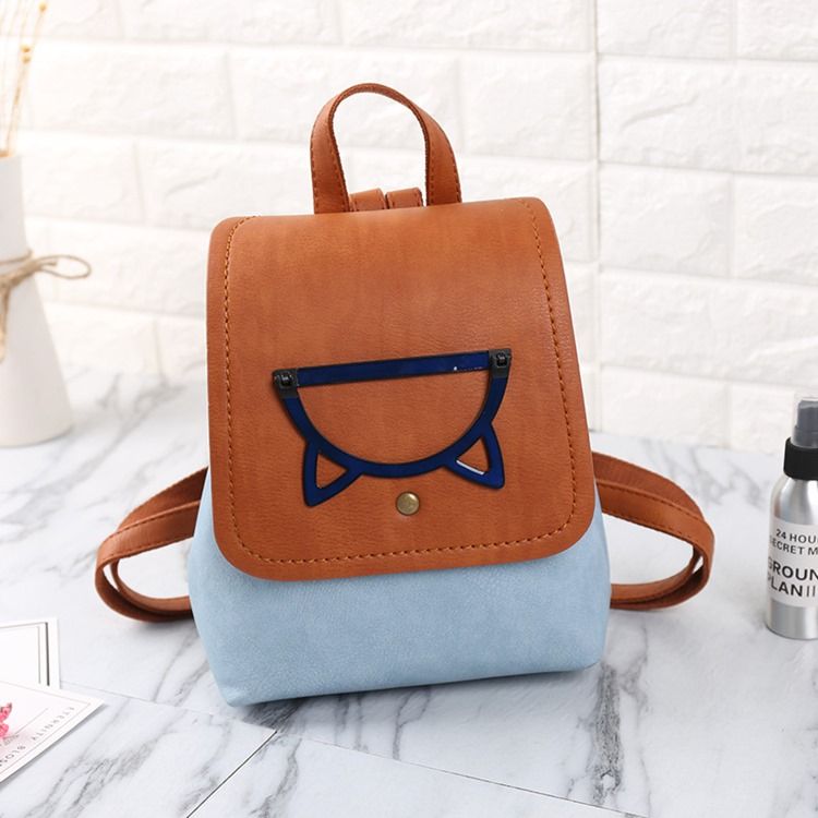 Mochilas Em Bloco De Cores Pu