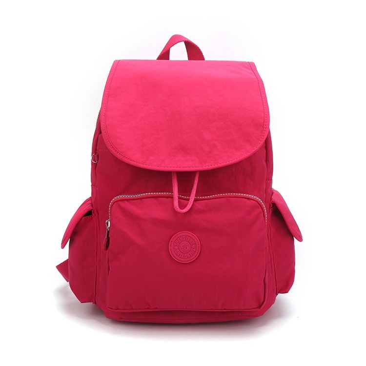 Mochilas Spring Preppy Canvas Com Zíper Simples